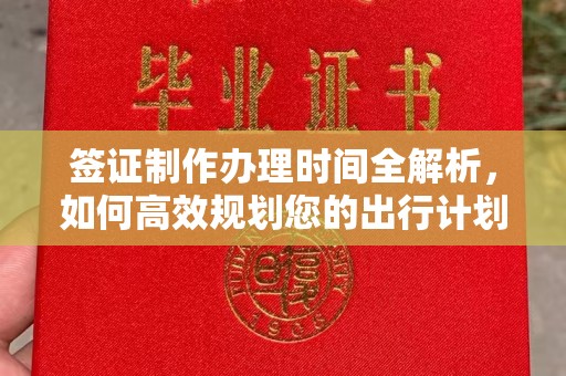 武乡签证制作办理时间全解析，如何高效规划您的出行计划