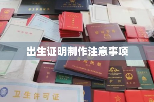 武乡出生证明制作注意事项