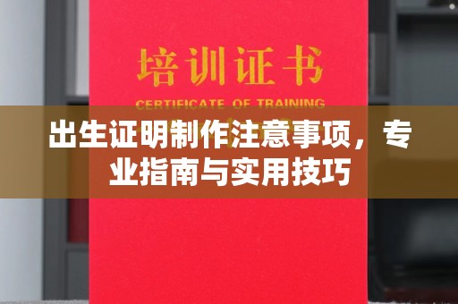 武乡出生证明制作注意事项，专业指南与实用技巧
