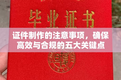 武乡证件制作的注意事项，确保高效与合规的五大关键点