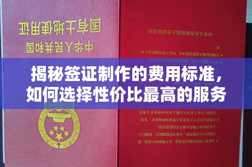 武乡揭秘签证制作的费用标准，如何选择性价比最高的服务？